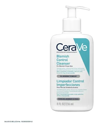 CeraVe Limpiador Control Imperfecciones 236 ml (desmaquillantes), foto de la publicación en Mercado Libre