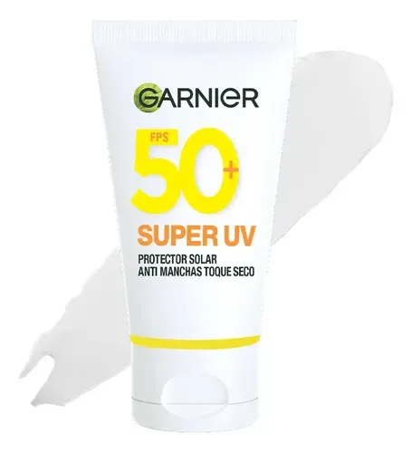 Garnier Protector solar Super UV Toque Seco FPS 50+, 40 ml (protector solar), foto de la publicación en Mercado Libre